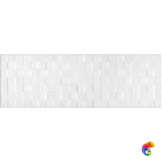 60171 Бьянка белый глянцевый мозаика 20x60x0,9