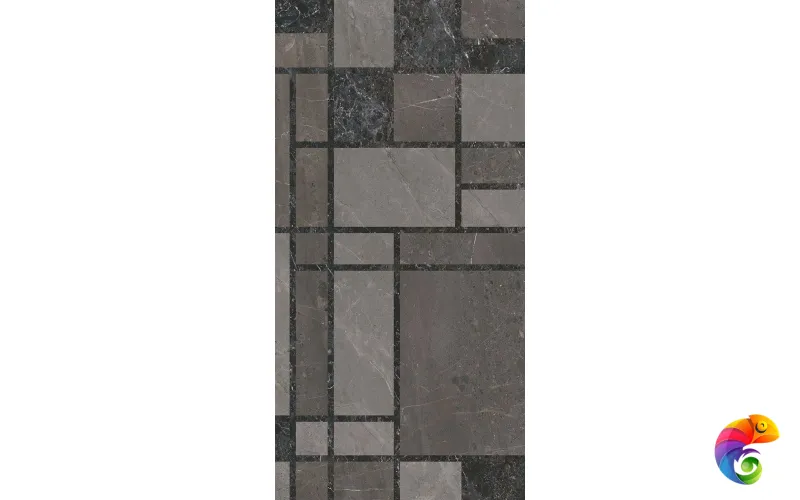 KMD3STA130BR Декор Марсель микс тёмный глянцевый обрезной 60x119,5x0,9