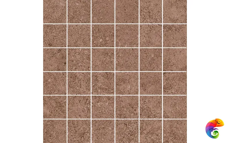 KMD2MSA014BR Декор Руссильон мозаичный коричневый матовый обрезной 30x30x0,9